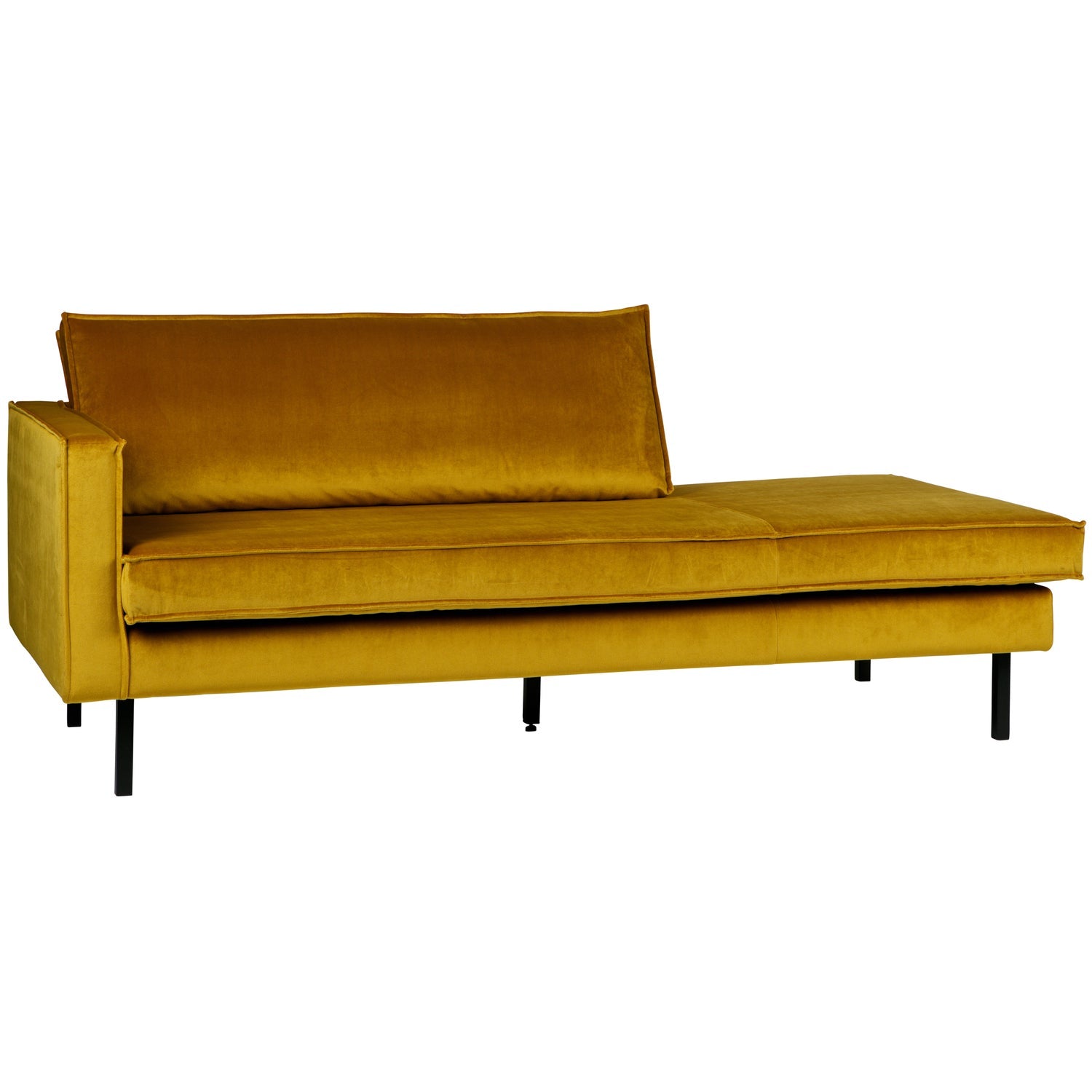 RODEO DAYBED LEFT VELVET OCHRE