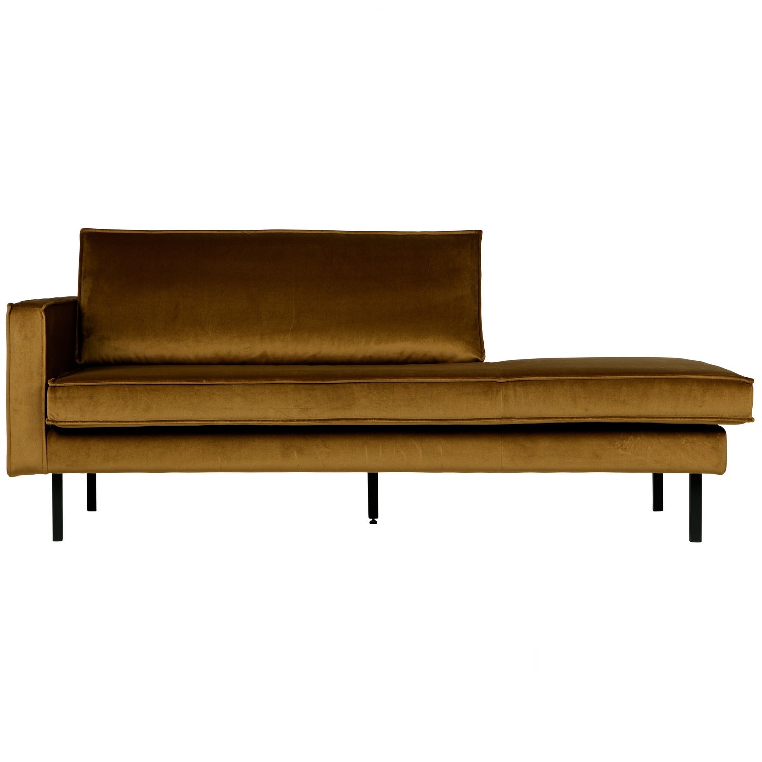 RODEO DAYBED LEFT VELVET HONIGGELB