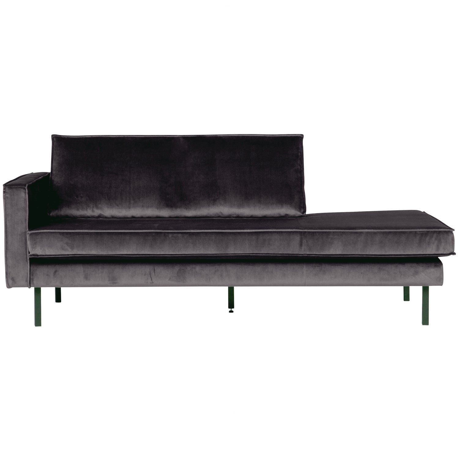 RODEO DAYBED LEFT VELVET ANTRACIET