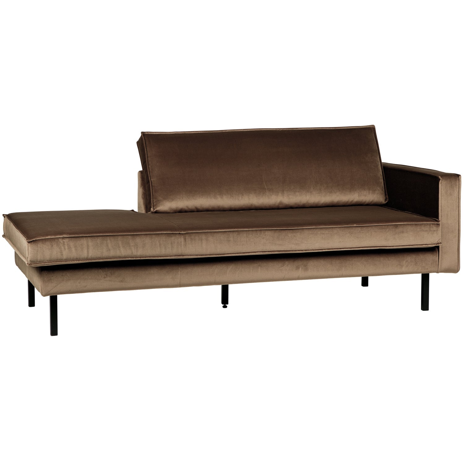 RODEO DAYBED RIGHT VELVET TAUPE