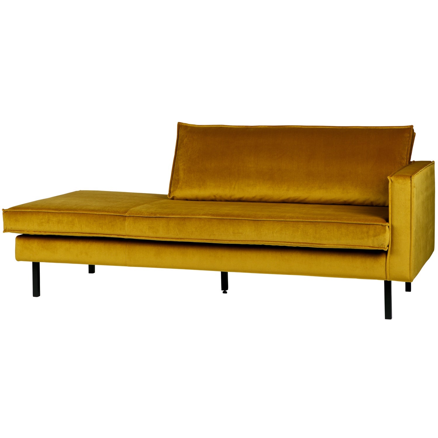 RODEO DAYBED RIGHT VELVET OCHRE