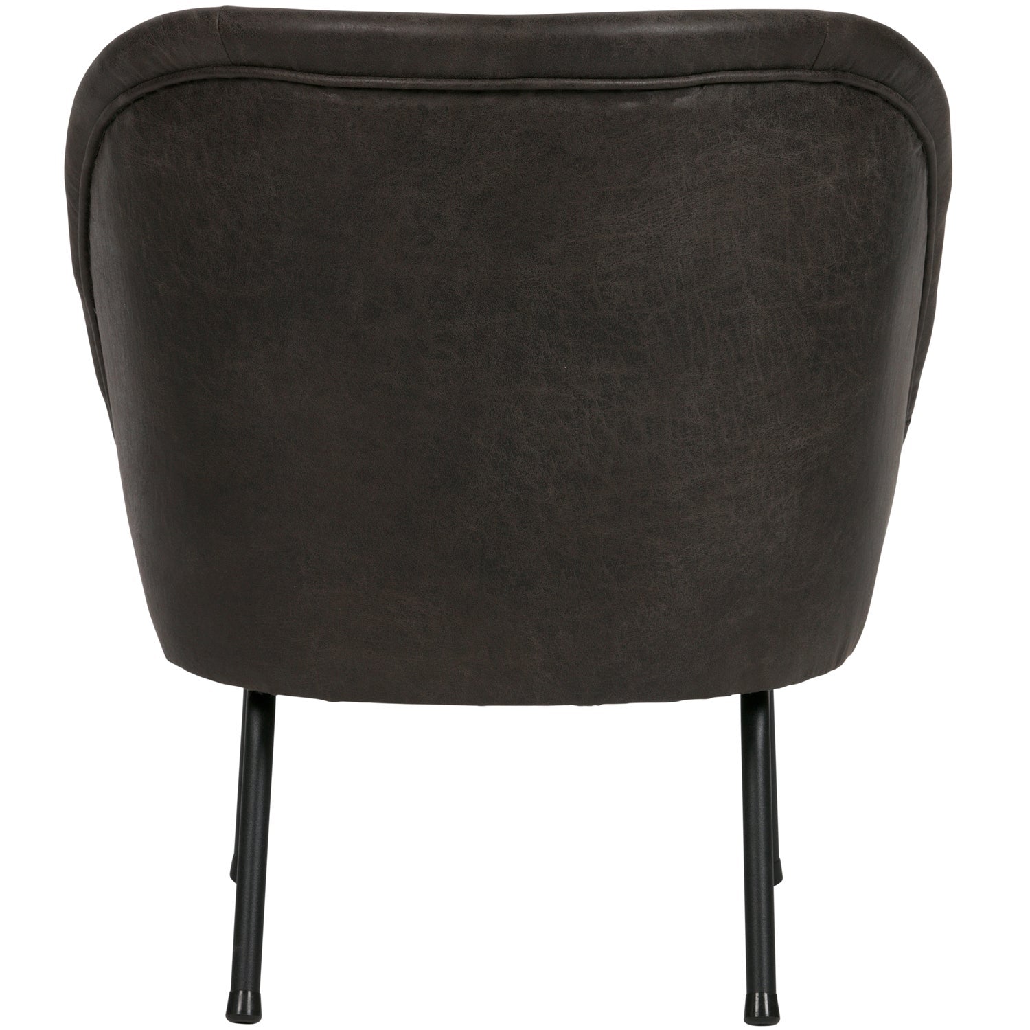 VOGUE SESSEL LEDER SCHWARZ