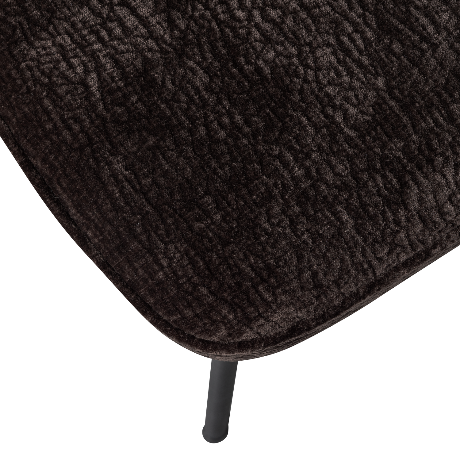 VOGUE ESSZIMMERSTUHL 3D CHENILLE DUNKELBRAUN