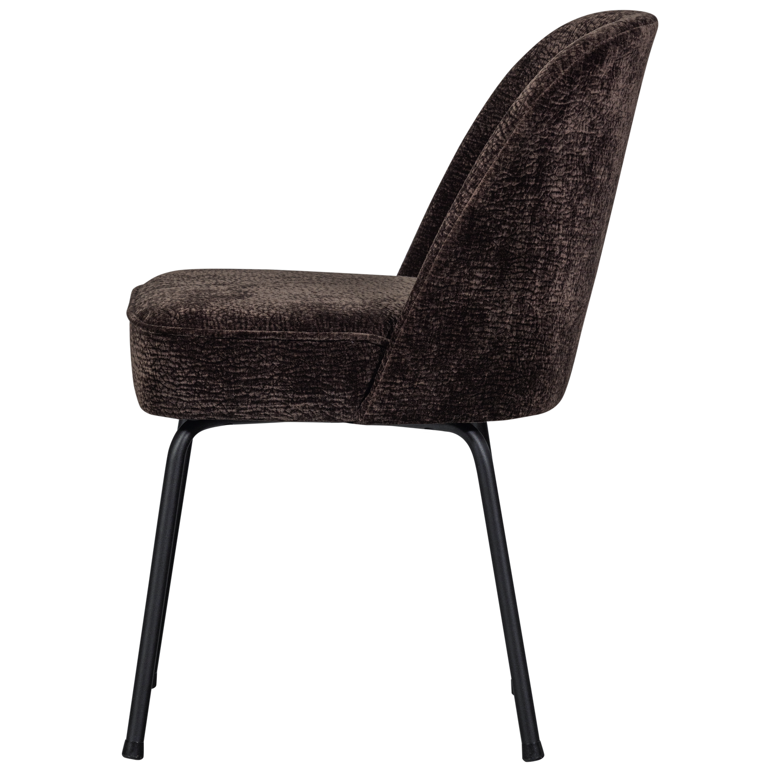VOGUE ESSZIMMERSTUHL 3D CHENILLE DUNKELBRAUN