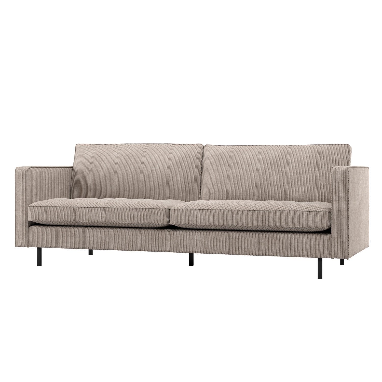 RODEO CLASSIC 2,5-SITZER SOFA GERIPPTER STOFF DUNKLER SAND