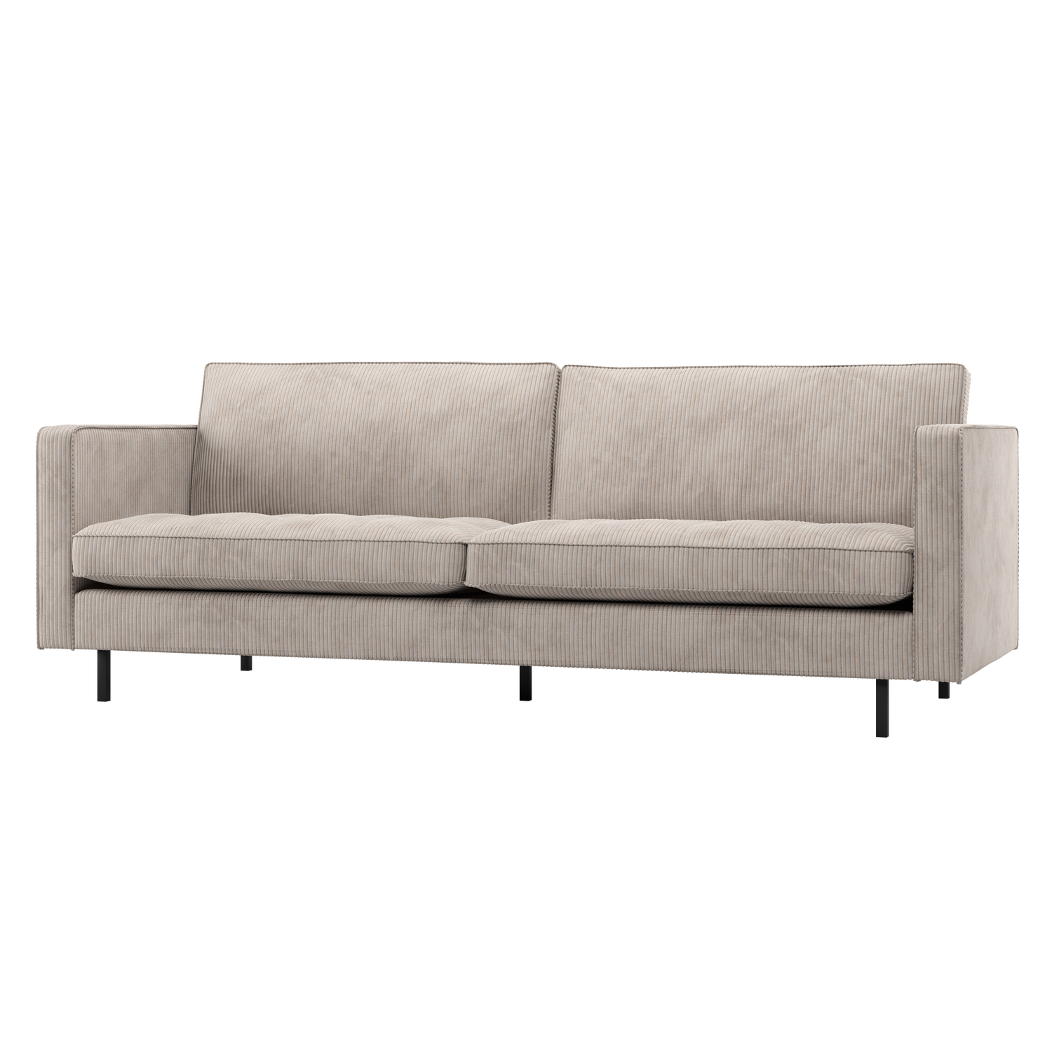 RODEO CLASSIC 2,5-SITZER SOFA GERIPPTER STOFF ECRU