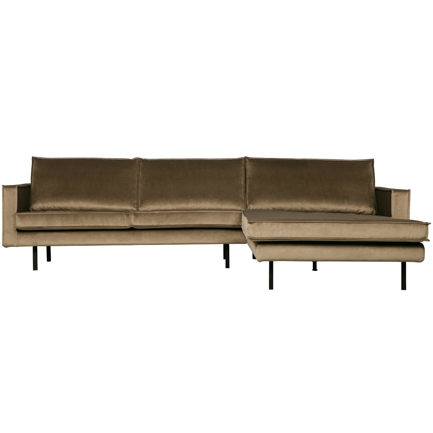 RODEO CHAISE LONGUE RECHTS VELVET TAUPE