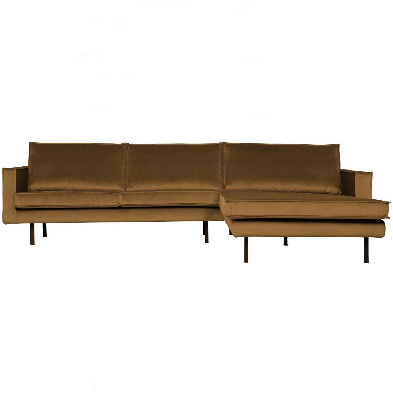 RODEO CHAISE LONGUE RECHTS VELVET HONEY YELLOW