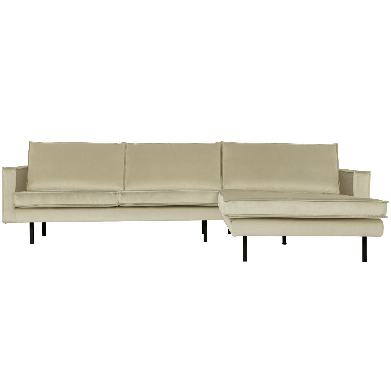 RODEO CHAISE LONGUE RECHTS VELVET PISTAZIE