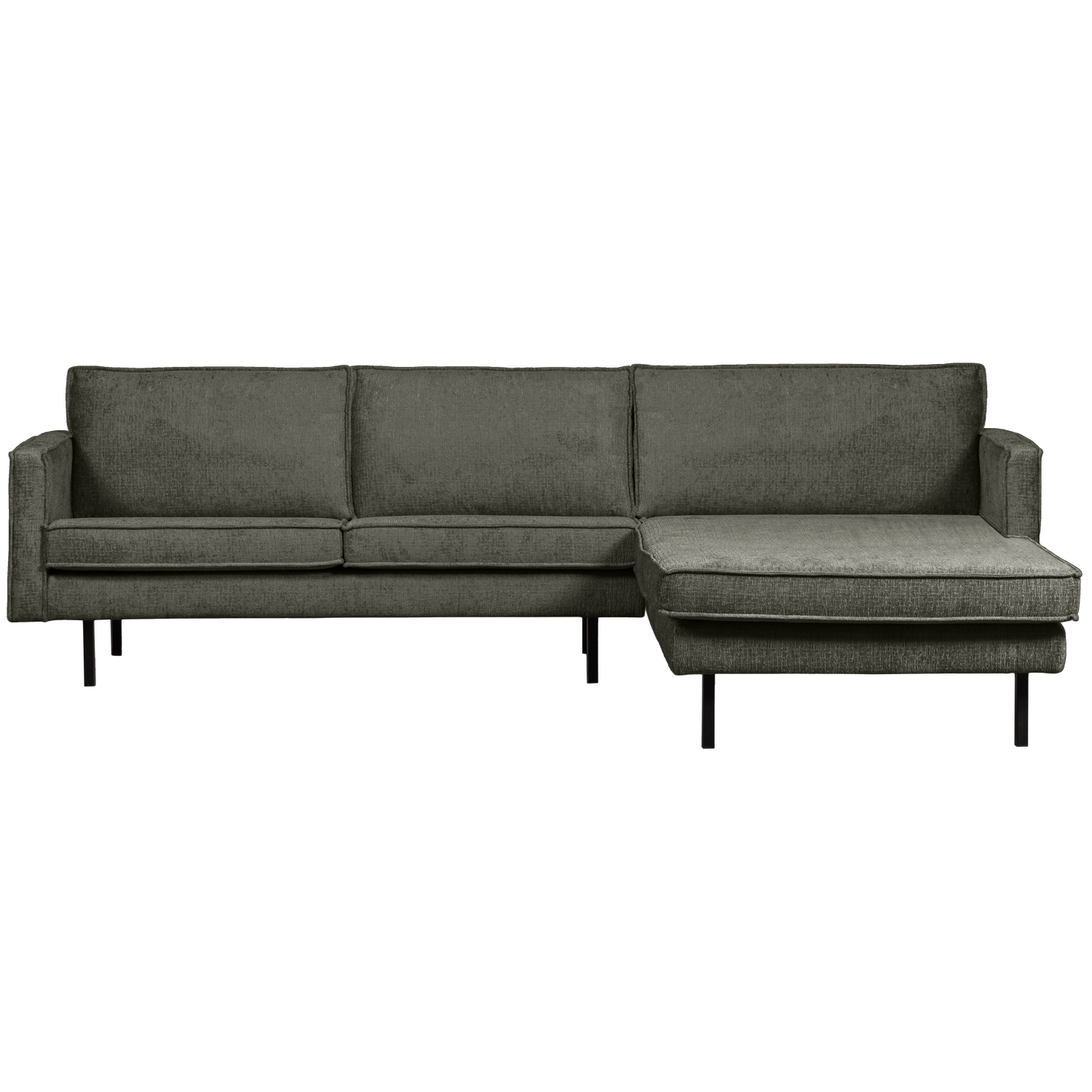 RODEO CHAISE LONGUE RECHTS STRUCTURE VELVET FROST