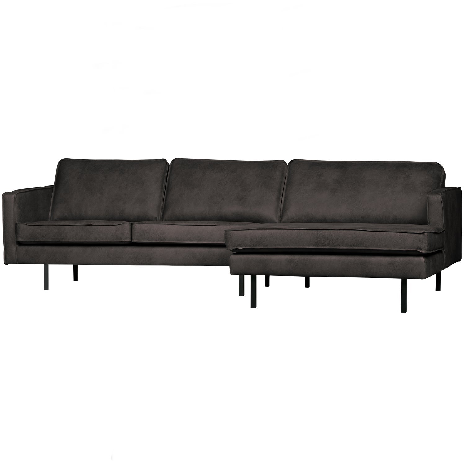 RODEO CHAISE LONGUE RECHTS SCHWARZ