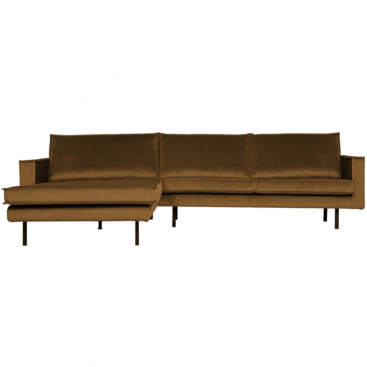 RODEO CHAISE LONGUE LINKEN VELVET HONEY YELLOW