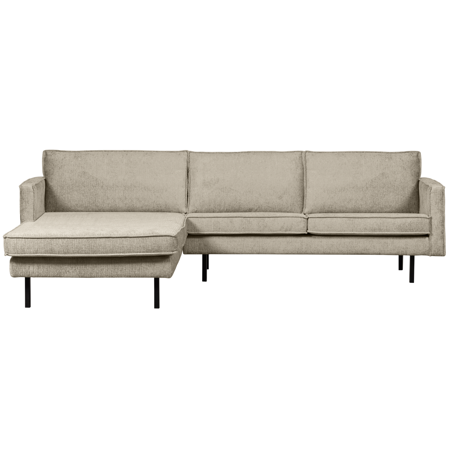 RODEO CHAISE LONGUE LINKEN STRUCTURE VELVET WHEATFIELD