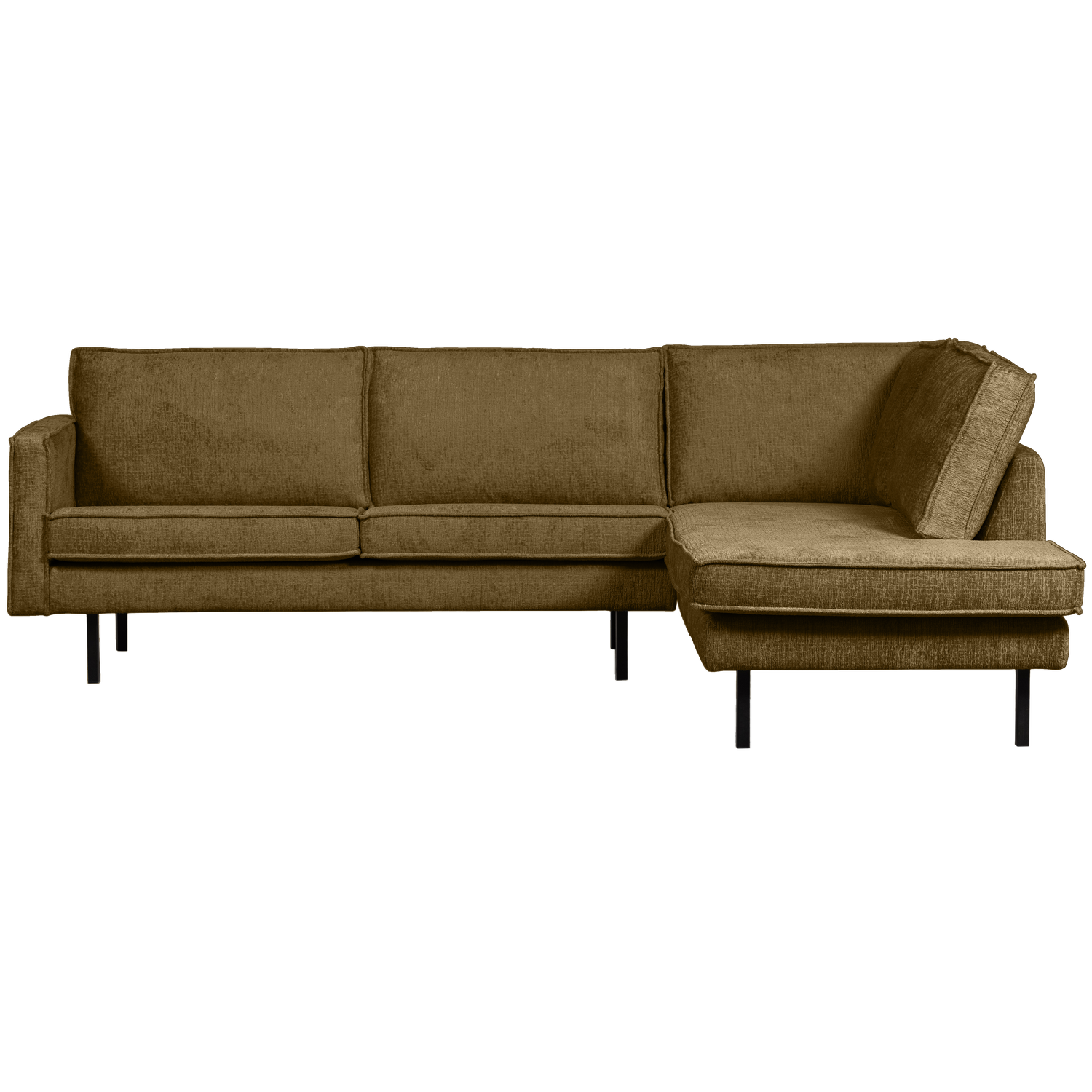 RODEO ECKBANK RECHTS STRUCTURE VELVET BRASS