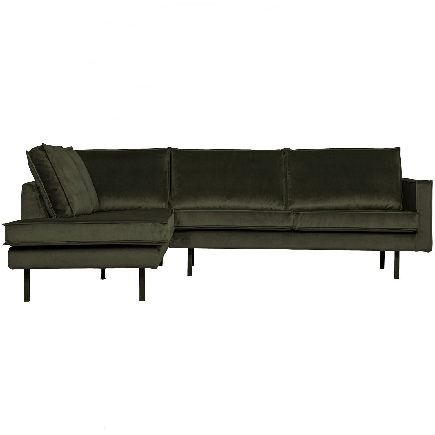 RODEO ECKBANK LINKEN VELVET DARK GREEN HUNTER