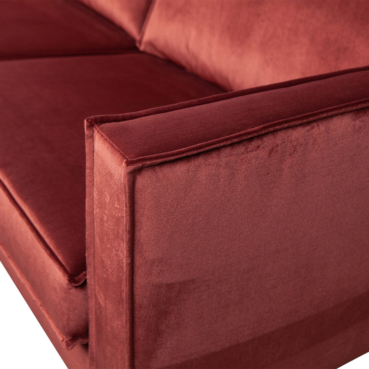 RODEO CHAISE LONGUE LINKEN VELVET KASTANIE