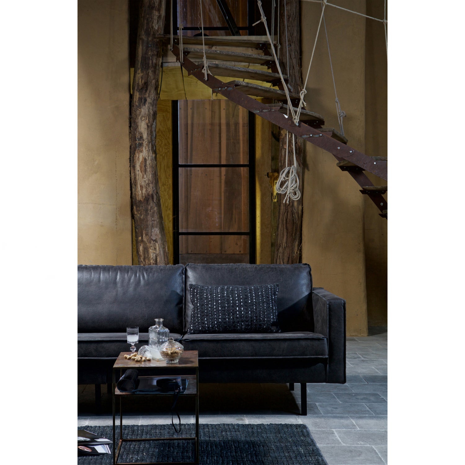 RODEO CHAISE LONGUE LINKS SCHWARZ