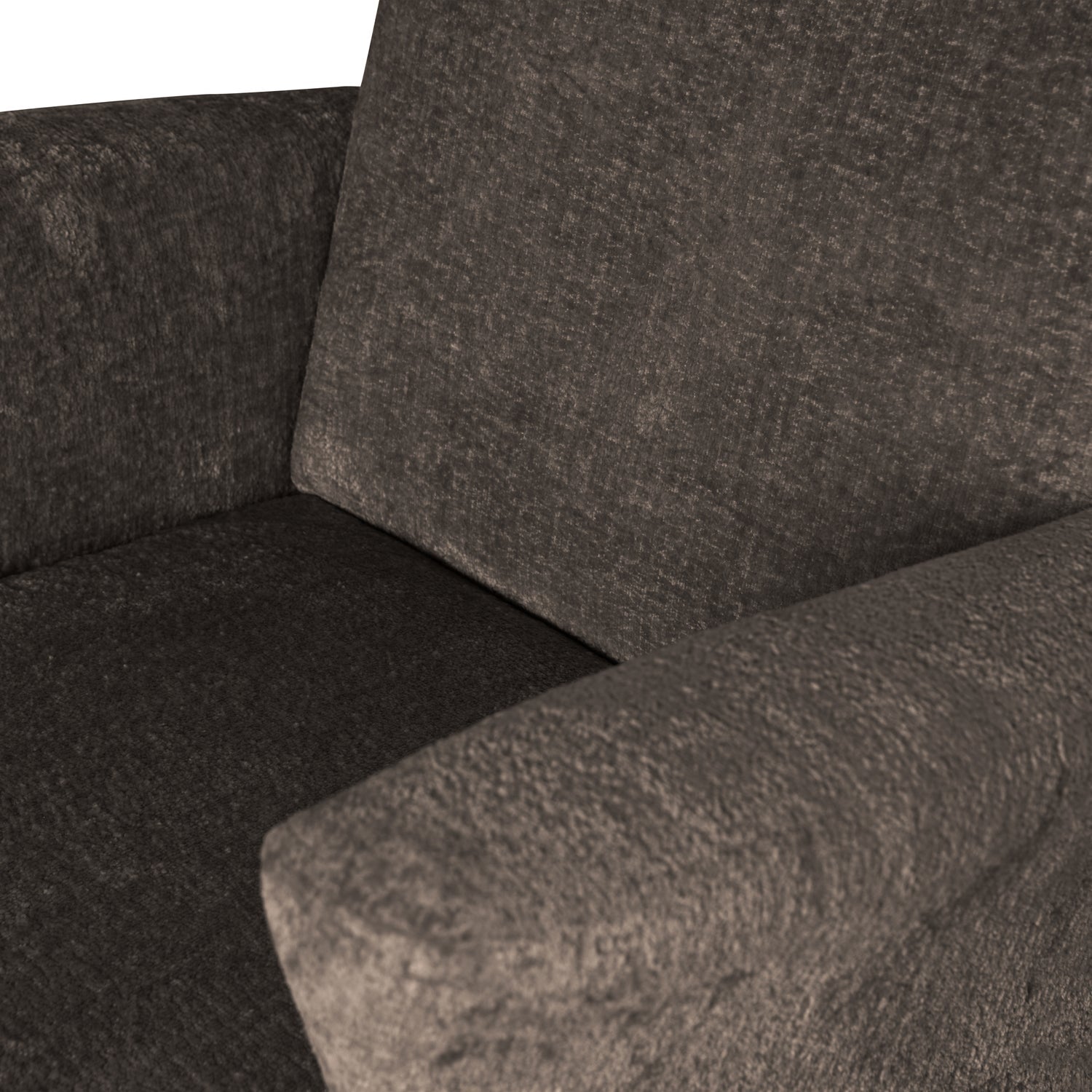 MUSE SESSEL GROssER GEWEBTES STOFF GRAU/BRAUN