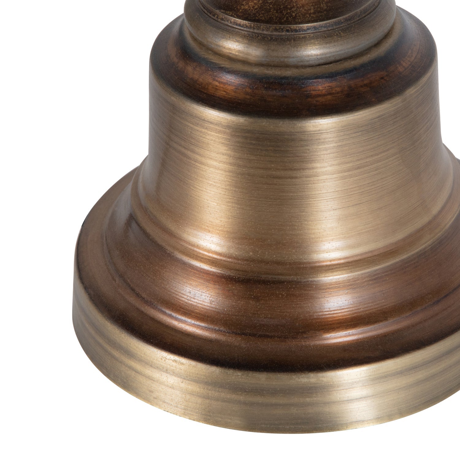 OHM TISCHLAMPENFUss ANTIK MESSING