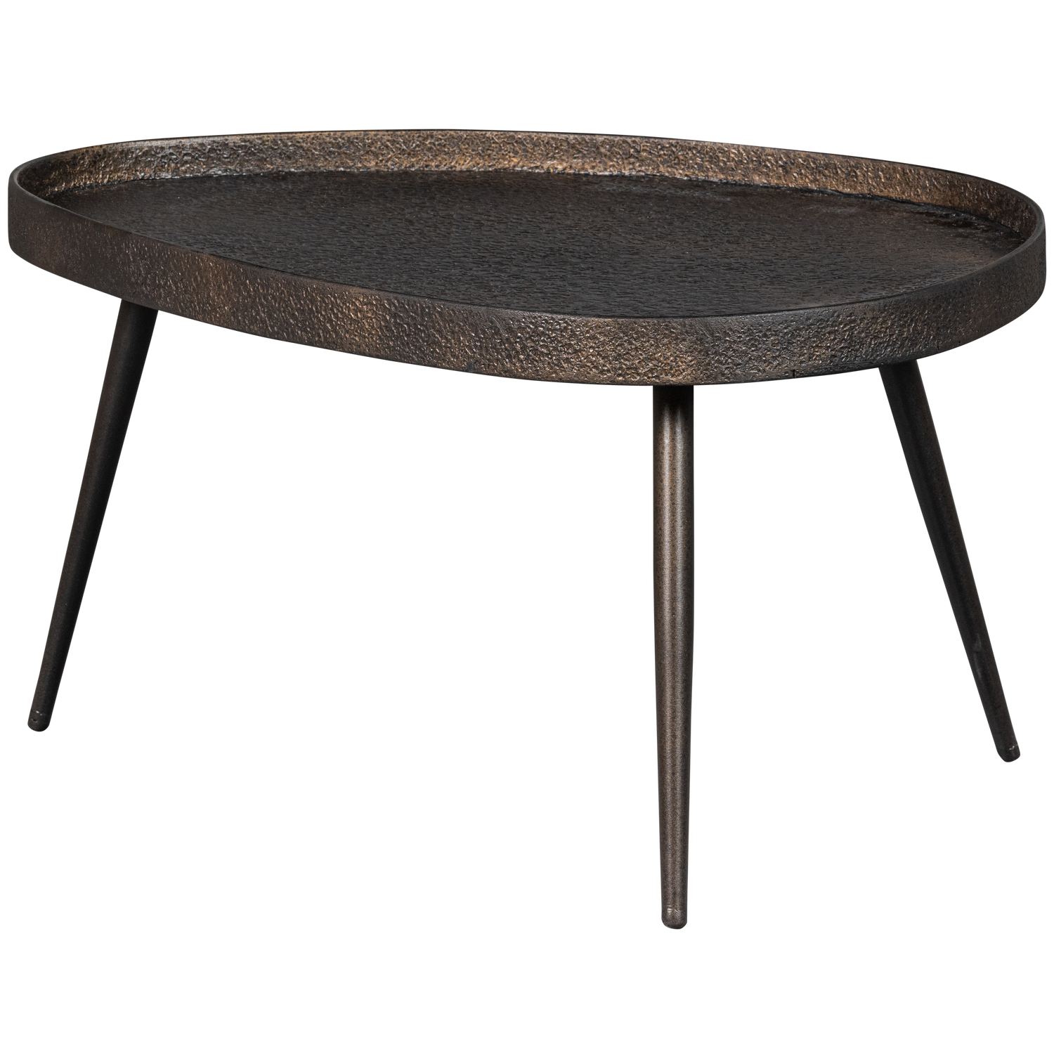 2ER SET - CRUDE BEISTELLTISCHE BRONZE ANTIK