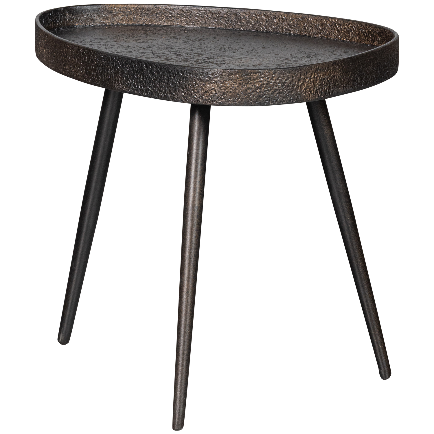 2ER SET - CRUDE BEISTELLTISCHE BRONZE ANTIK