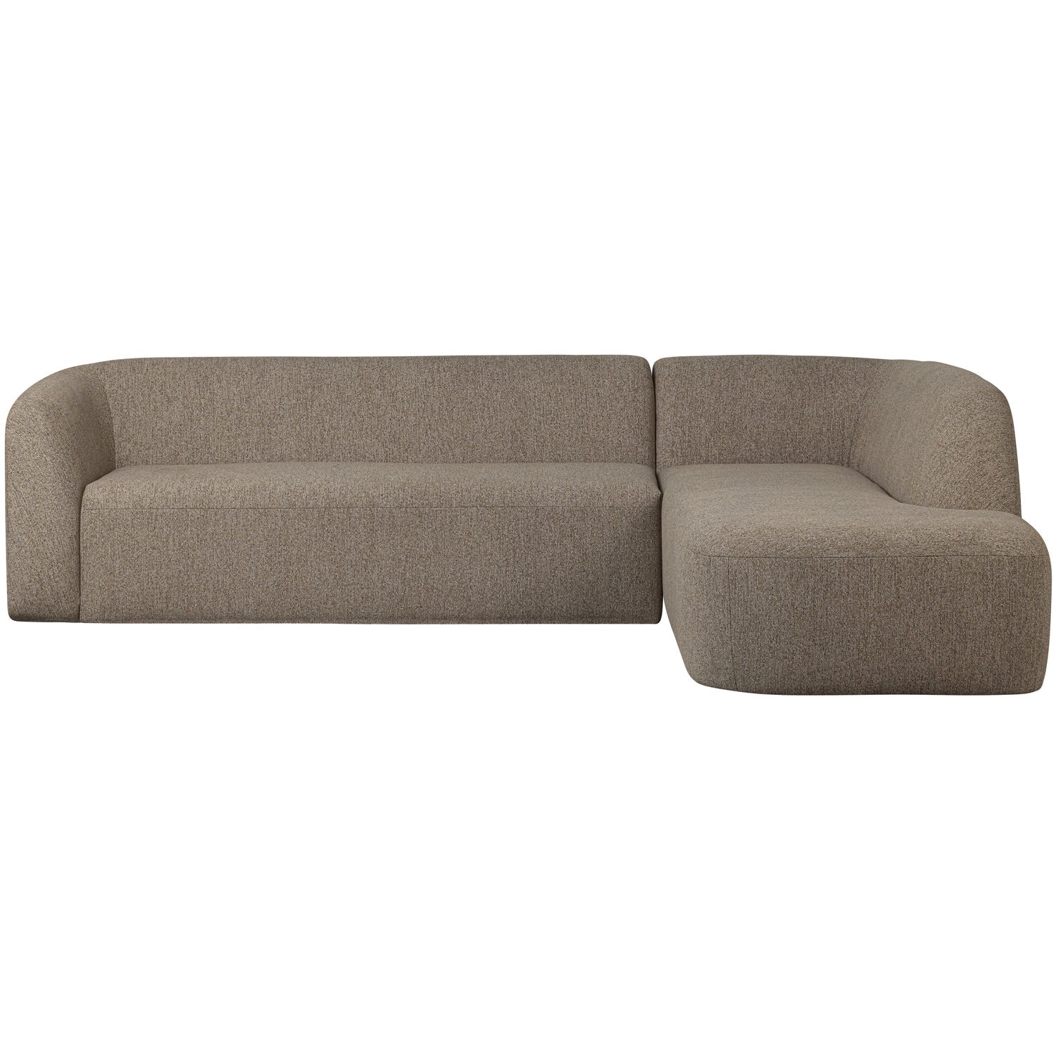 SLOPING ECKSOFA RECHTS HELLBRAUN MELANGE