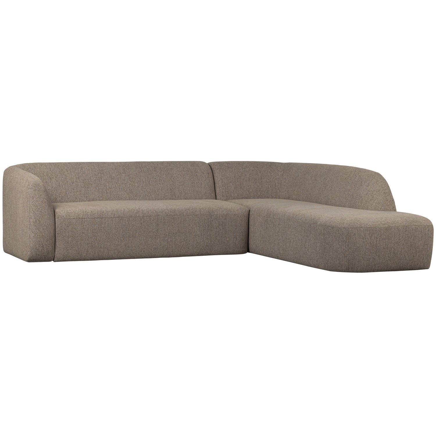 SLOPING ECKSOFA RECHTS HELLBRAUN MELANGE