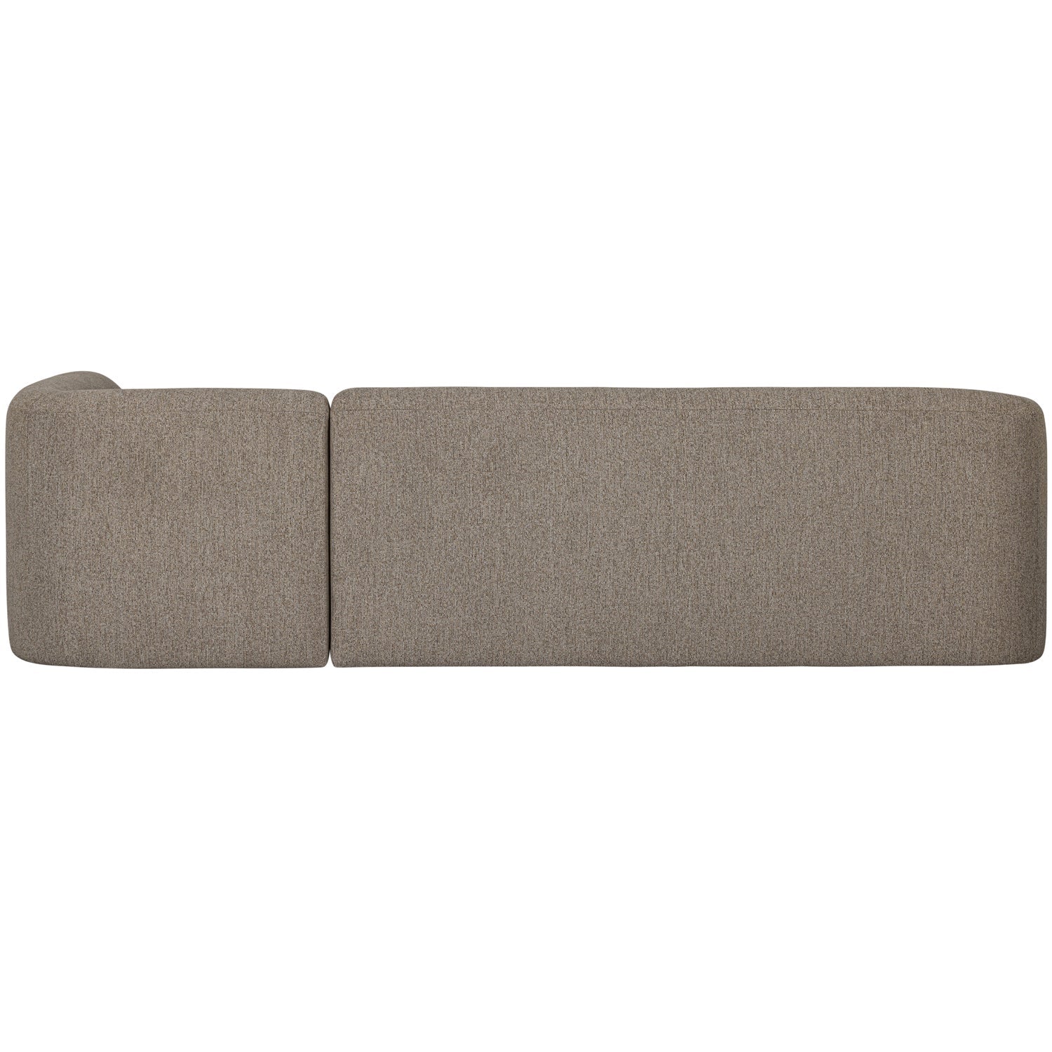 SLOPING ECKSOFA RECHTS HELLBRAUN MELANGE