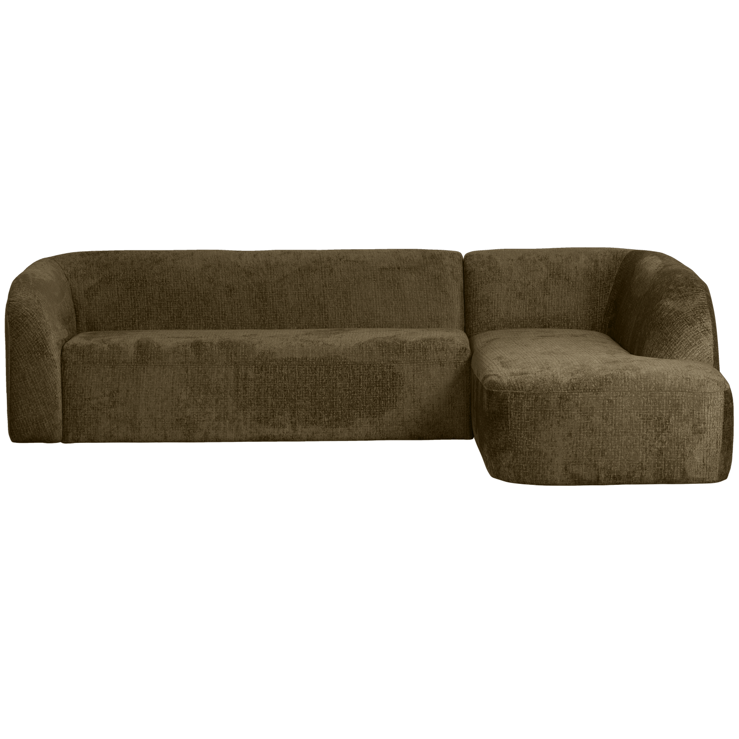SLOPING ECKSOFA RECHTS STRUCTURE VELVET BONSAI