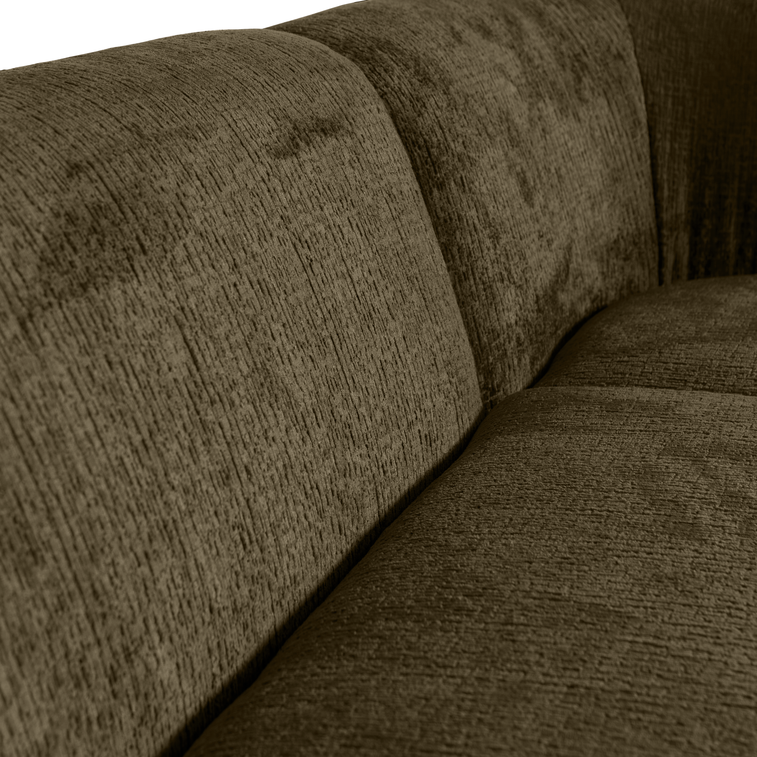 SLOPING ECKSOFA RECHTS STRUCTURE VELVET BONSAI