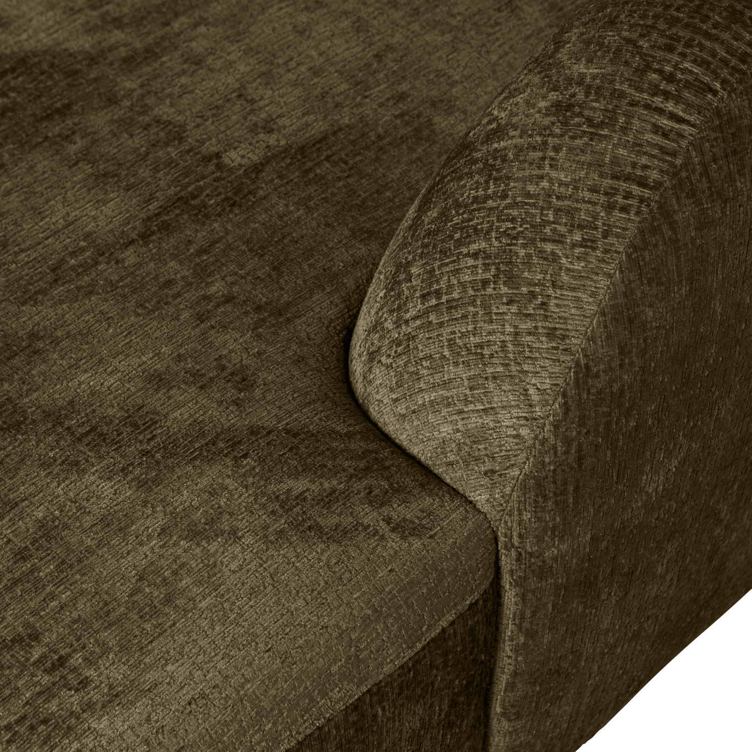 SLOPING ECKSOFA RECHTS STRUCTURE VELVET BONSAI
