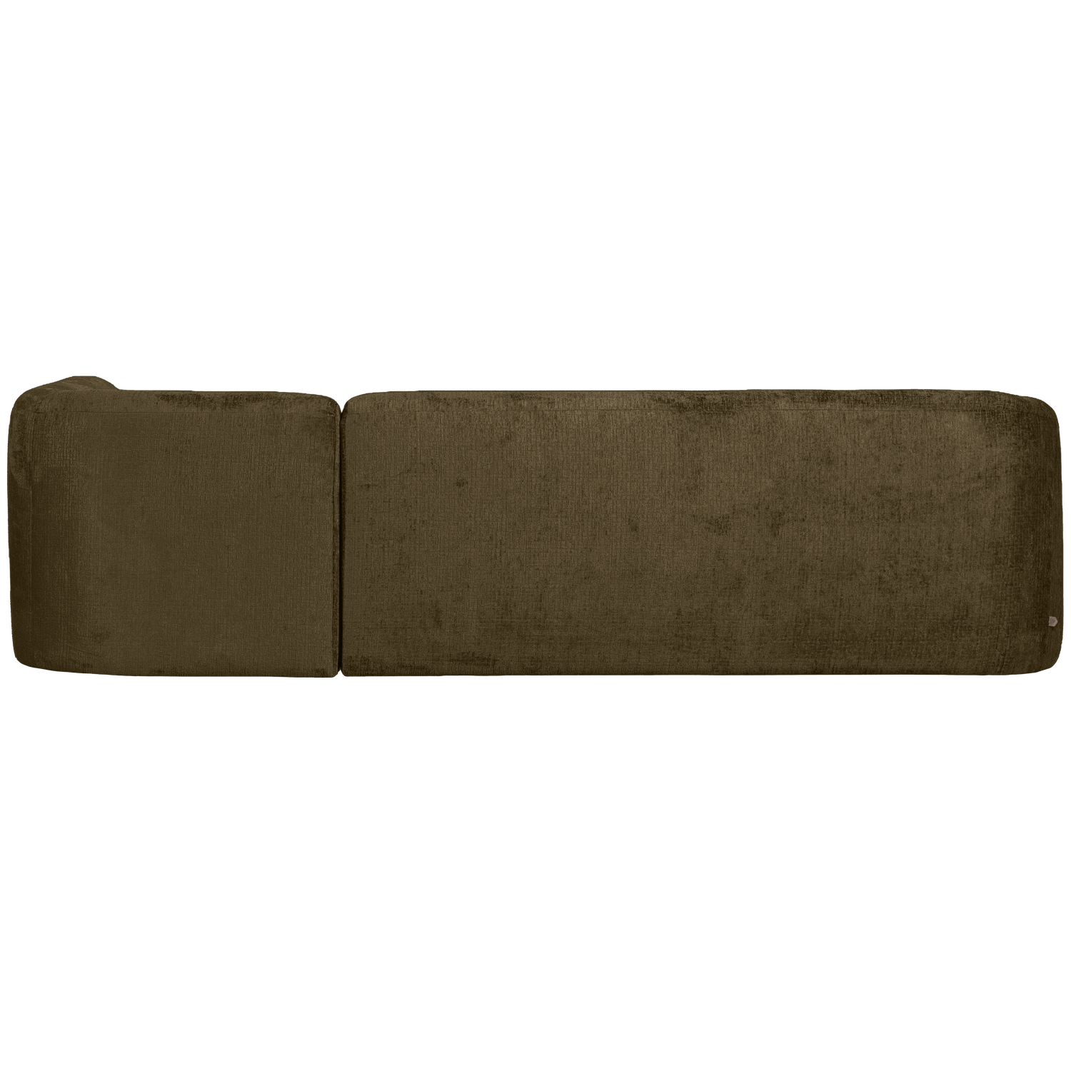 SLOPING ECKSOFA RECHTS STRUCTURE VELVET BONSAI