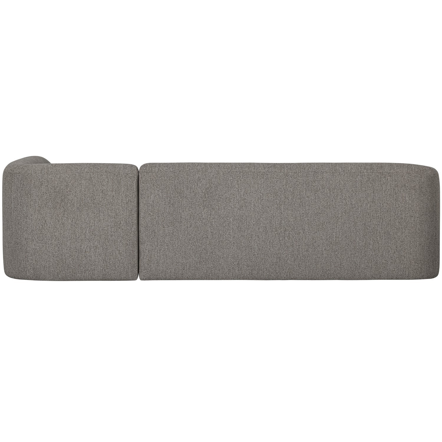 SLOPING ECKSOFA RECHTS GRAU MELANGE