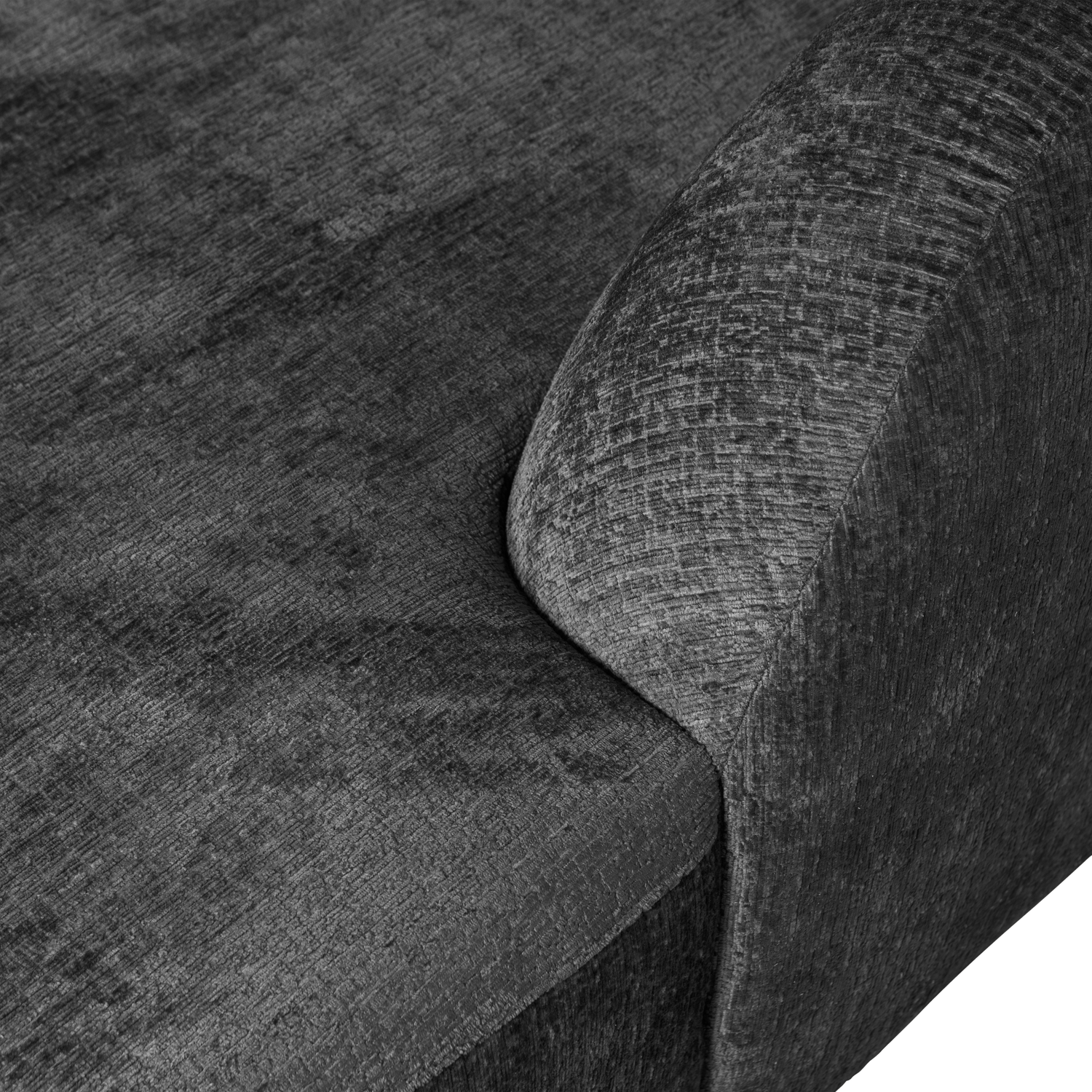 SLOPING ECKSOFA RECHTS STRUCTURE VELVET MOUNTAIN