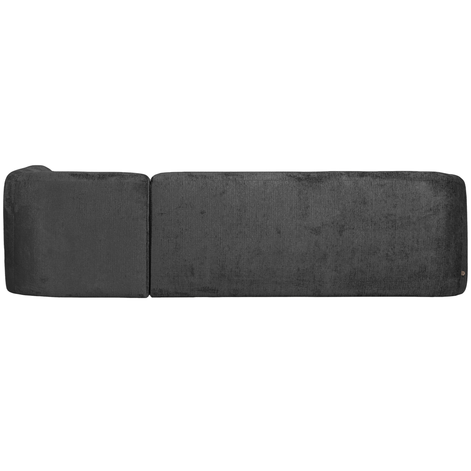 SLOPING ECKSOFA RECHTS STRUCTURE VELVET MOUNTAIN