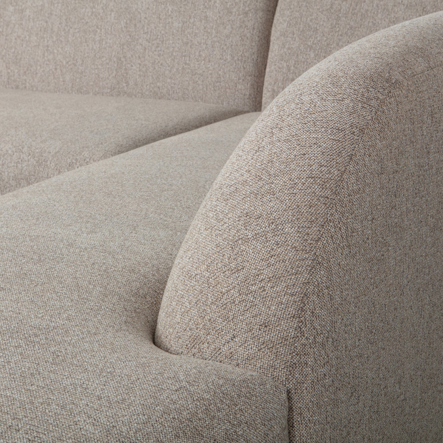 SLOPING ECKSOFA RECHTS NATUREL MELANGE