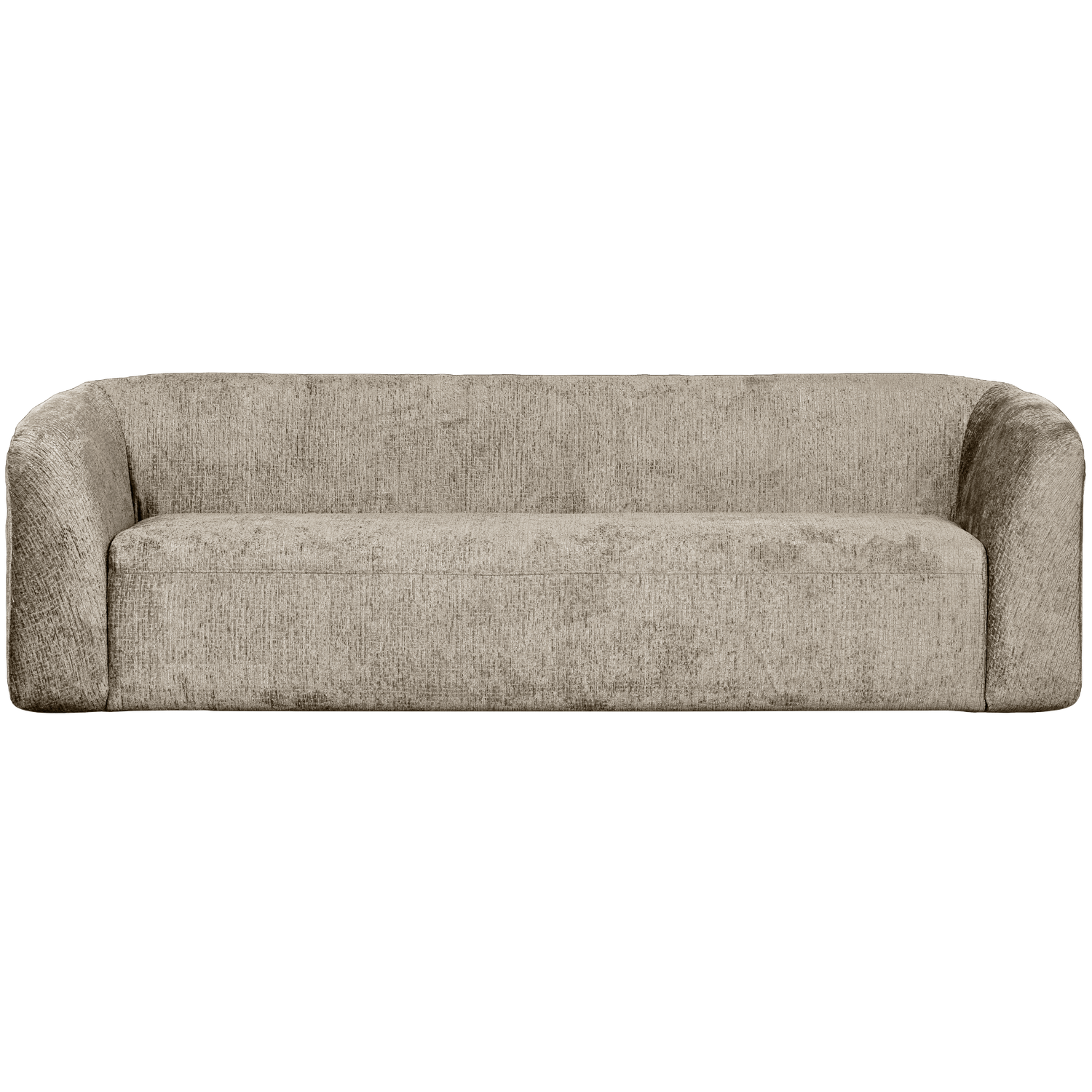 SLOPING 3-SITZER SOFA STRUCTURE VELVET WHEATFIELD