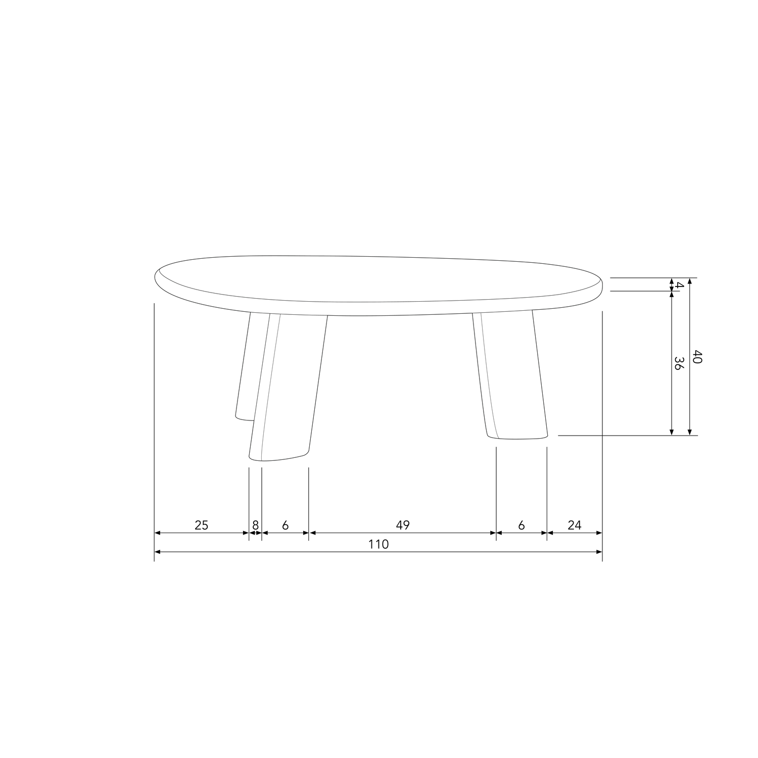 ROUNDLY COUCHTISCH MANGO HOLZ NUSSBAUM