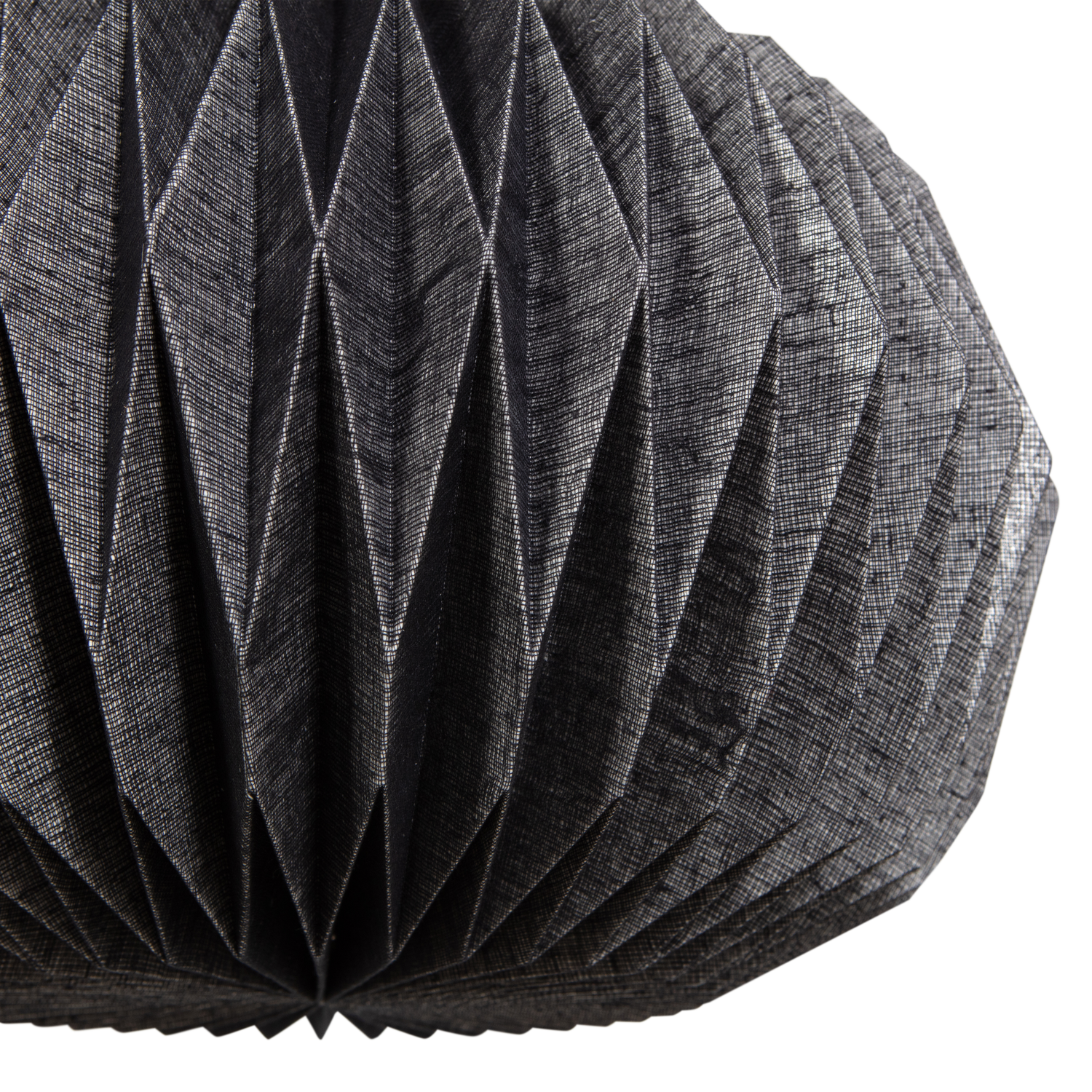 GLOBE ANHANGER-LAMPE PAPIER NATUR/SCHWARZ