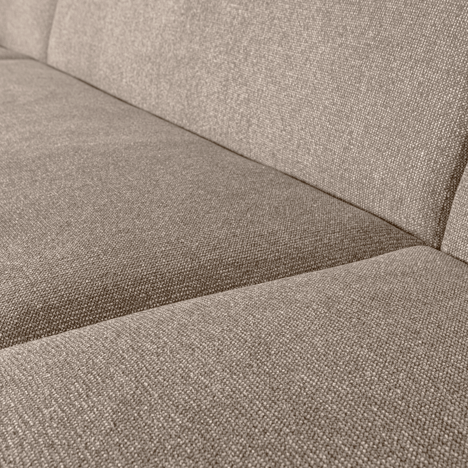 SLOPING U-SHAPE SOFA NATUREL MELANGE