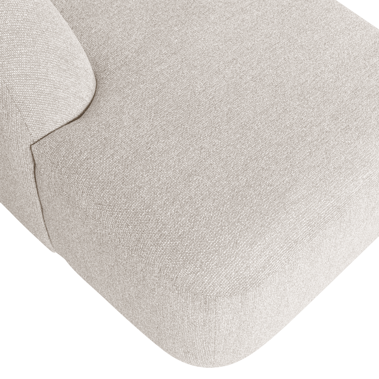 SLOPING U-SHAPE SOFA PEARL MELANGE