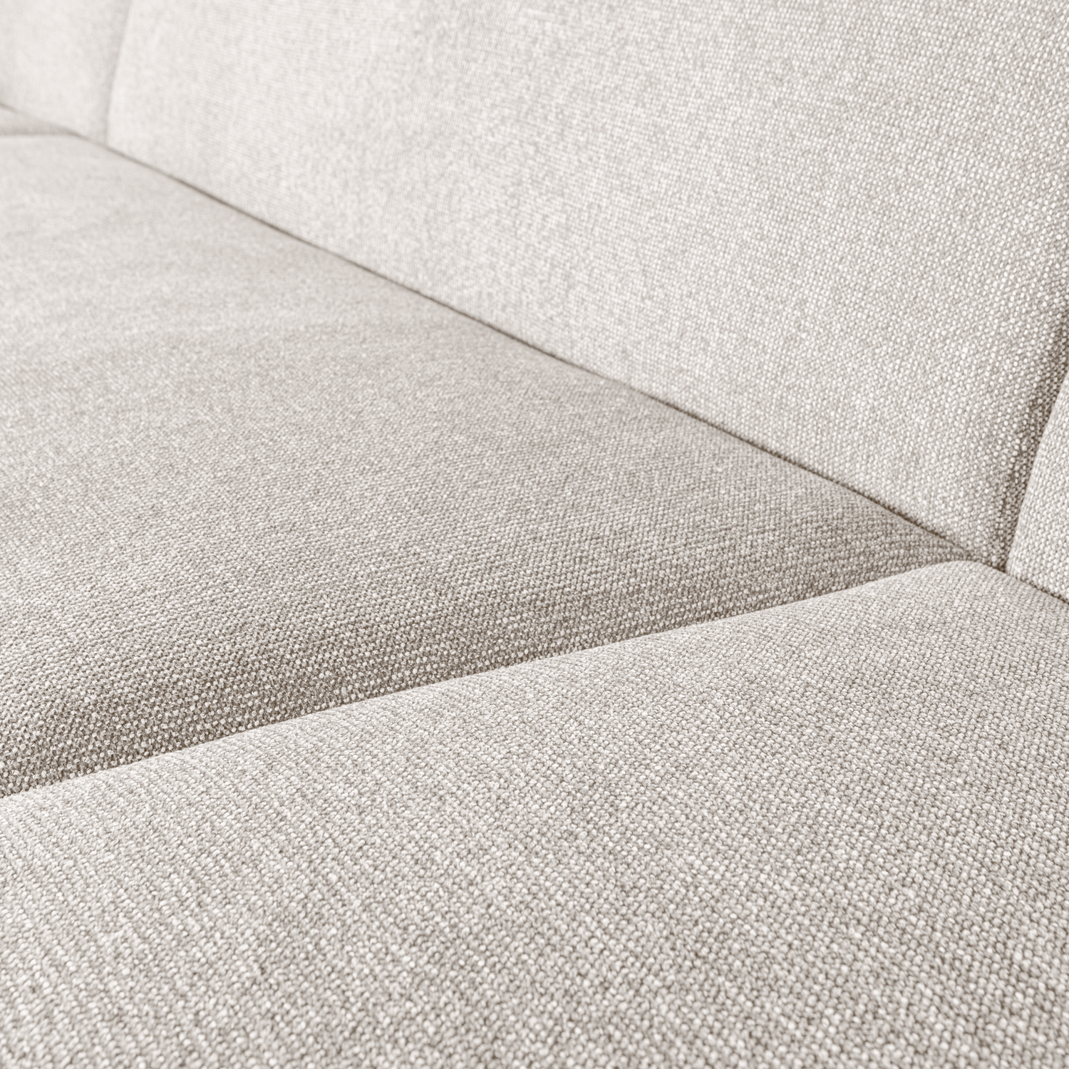 SLOPING U-SHAPE SOFA PEARL MELANGE