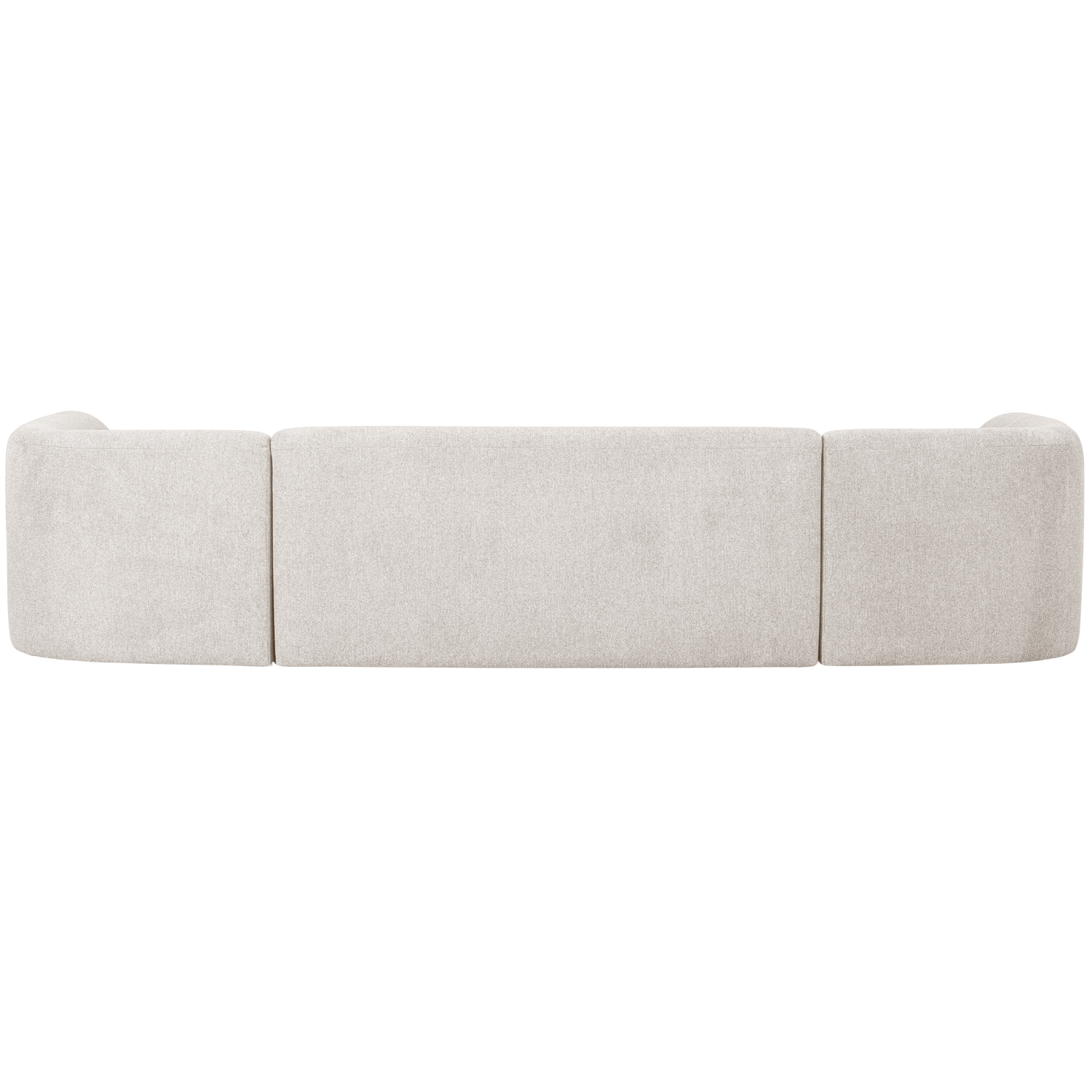 SLOPING U-SHAPE SOFA PEARL MELANGE