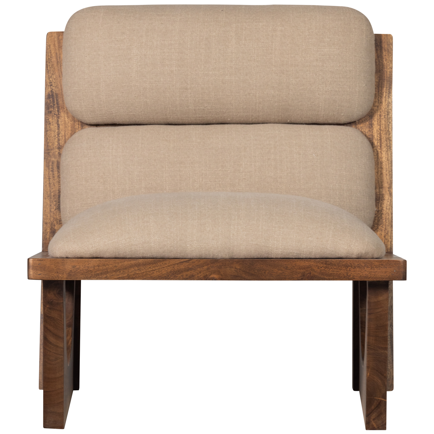 OPULENT SESSEL BOUCLE/HOLZ NATUR