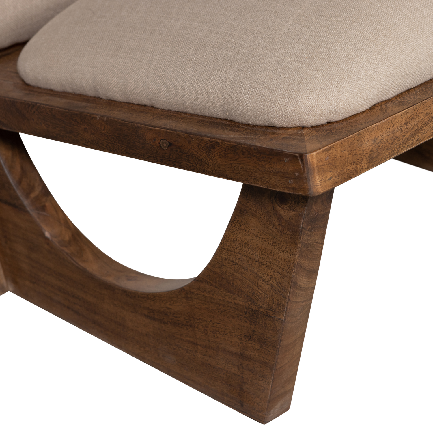 OPULENT SESSEL BOUCLE/HOLZ NATUR