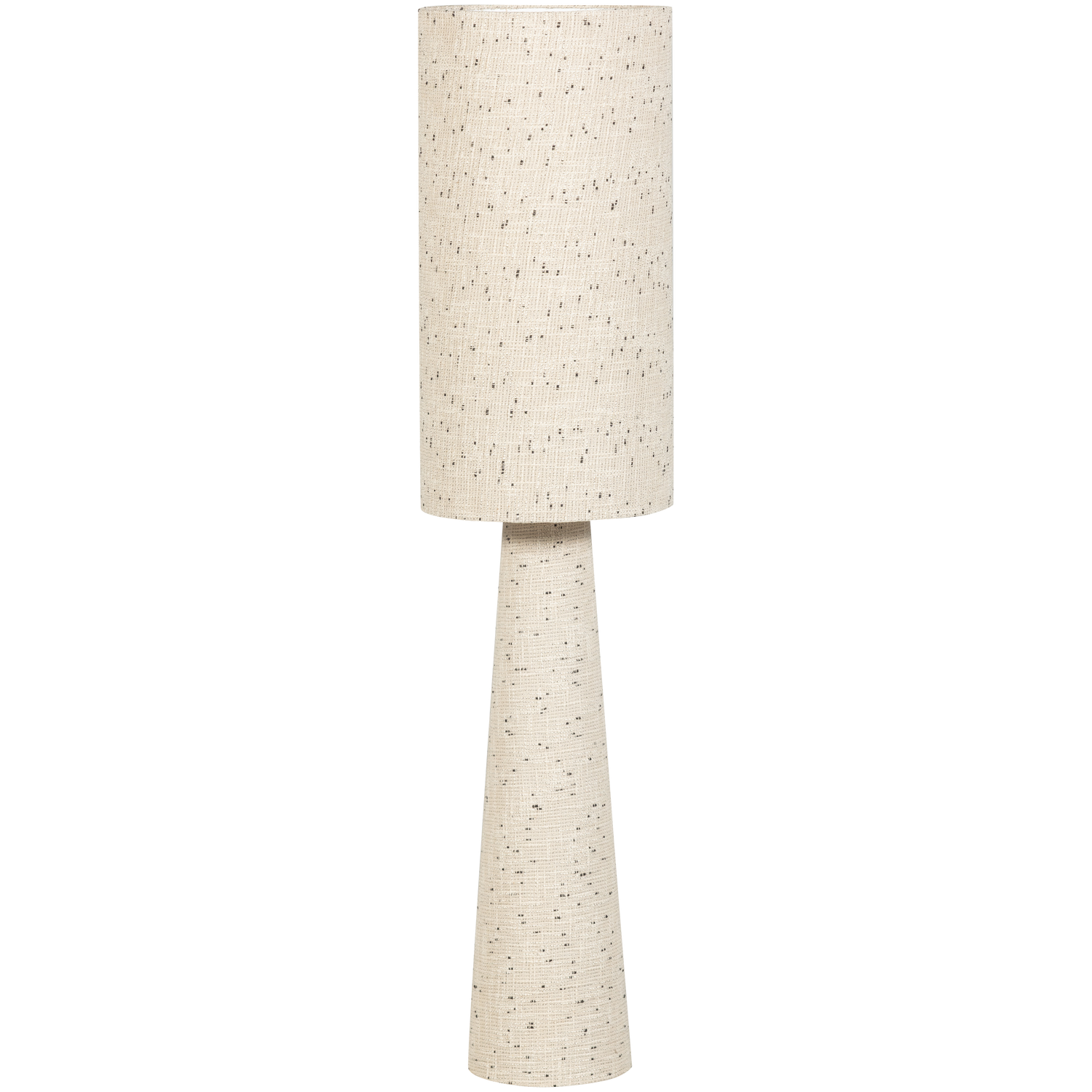LOFT STEHLAMPE METALL/BOUCLE NATUR MIT TÜPFEN 130xO30 CM