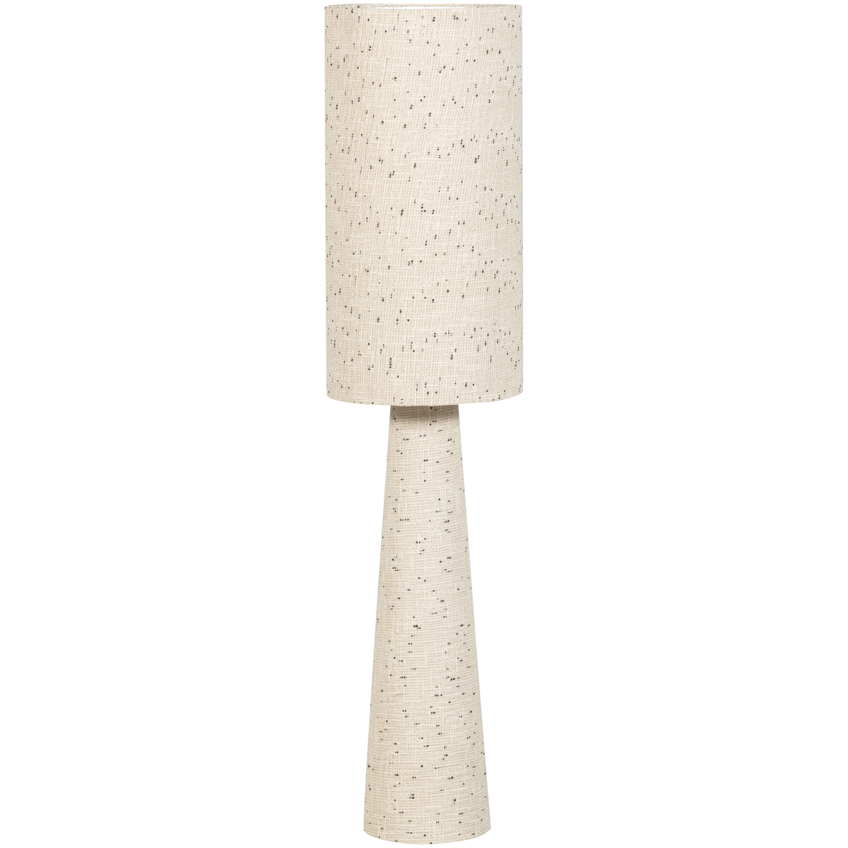 LOFT STEHLAMPE METALL/BOUCLE NATUR MIT TÜPFEN 130xO30 CM