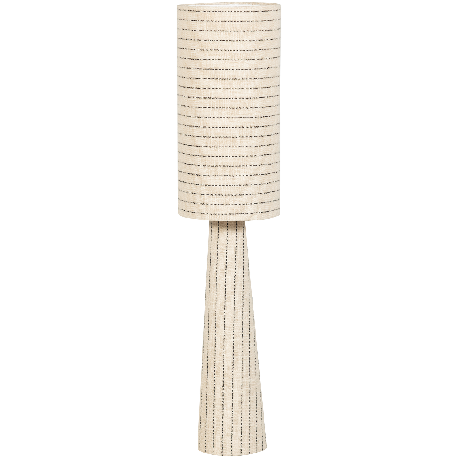 LOFT STEHLAMPE METALL/BOUCLE NATUR MIT STREIFEN 130xO30 CM