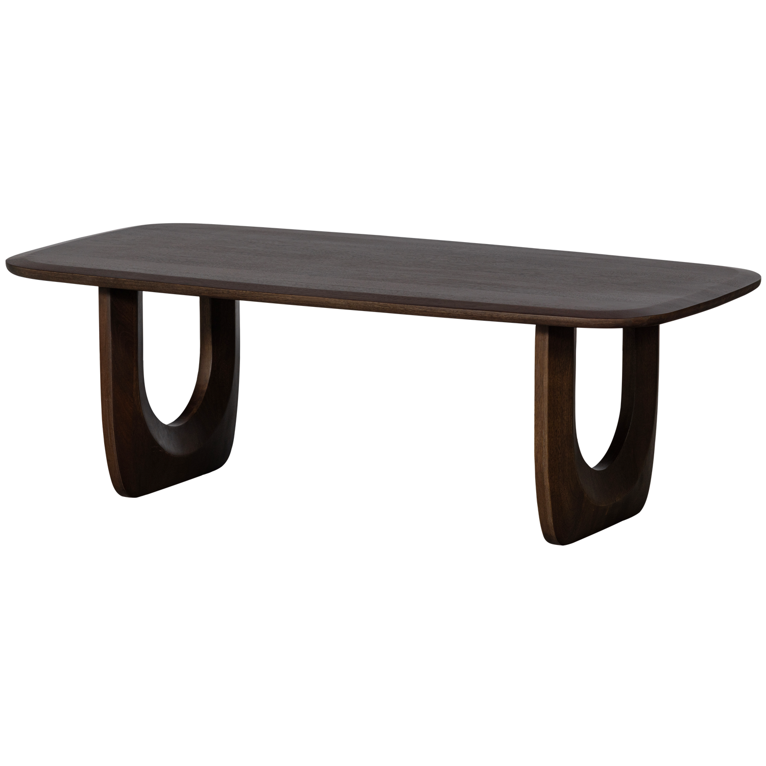 FREQUENT COUCHTISCH MANGO HOLZ WALNUSS 120x60CM
