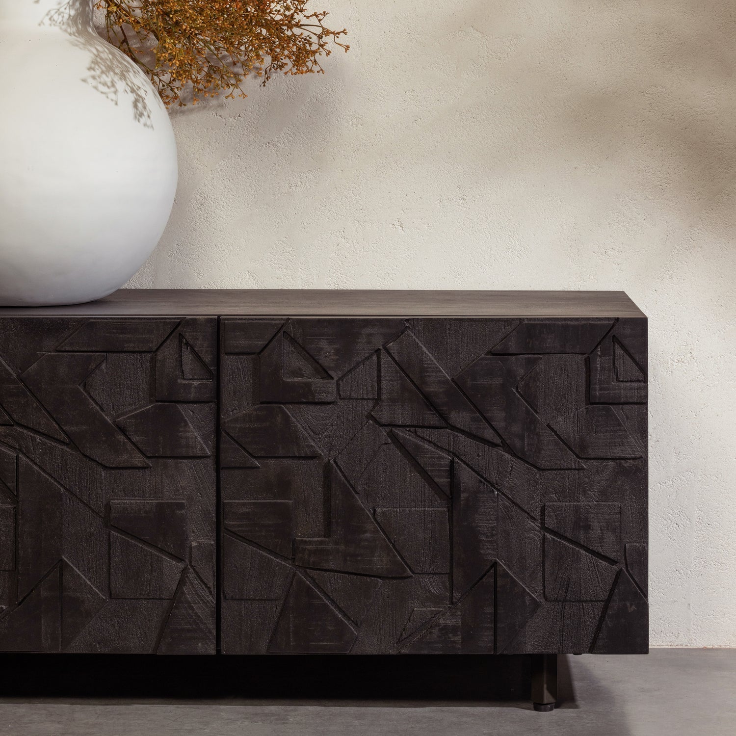 COUNTER TV-MOBEL MANGO HOLZ SCHWARZ
